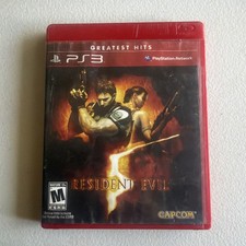PS3- Resident Evil 5 (Greatest Hits) w/ Box & Manual ONLY (NO GAME)
