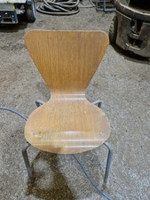 Arne Jacobsen for Fritz Hansen style bentwood ply dining kitchen chairs