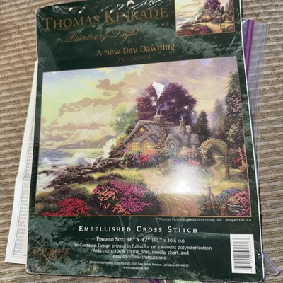 Thomas Kinkade Painter of Light A New Day Dawning Cross Stitch 50994 NEW