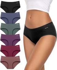 Womens Underwear Low Rise Cotton Hipster Panties Soft Stretch Briefs Breathable