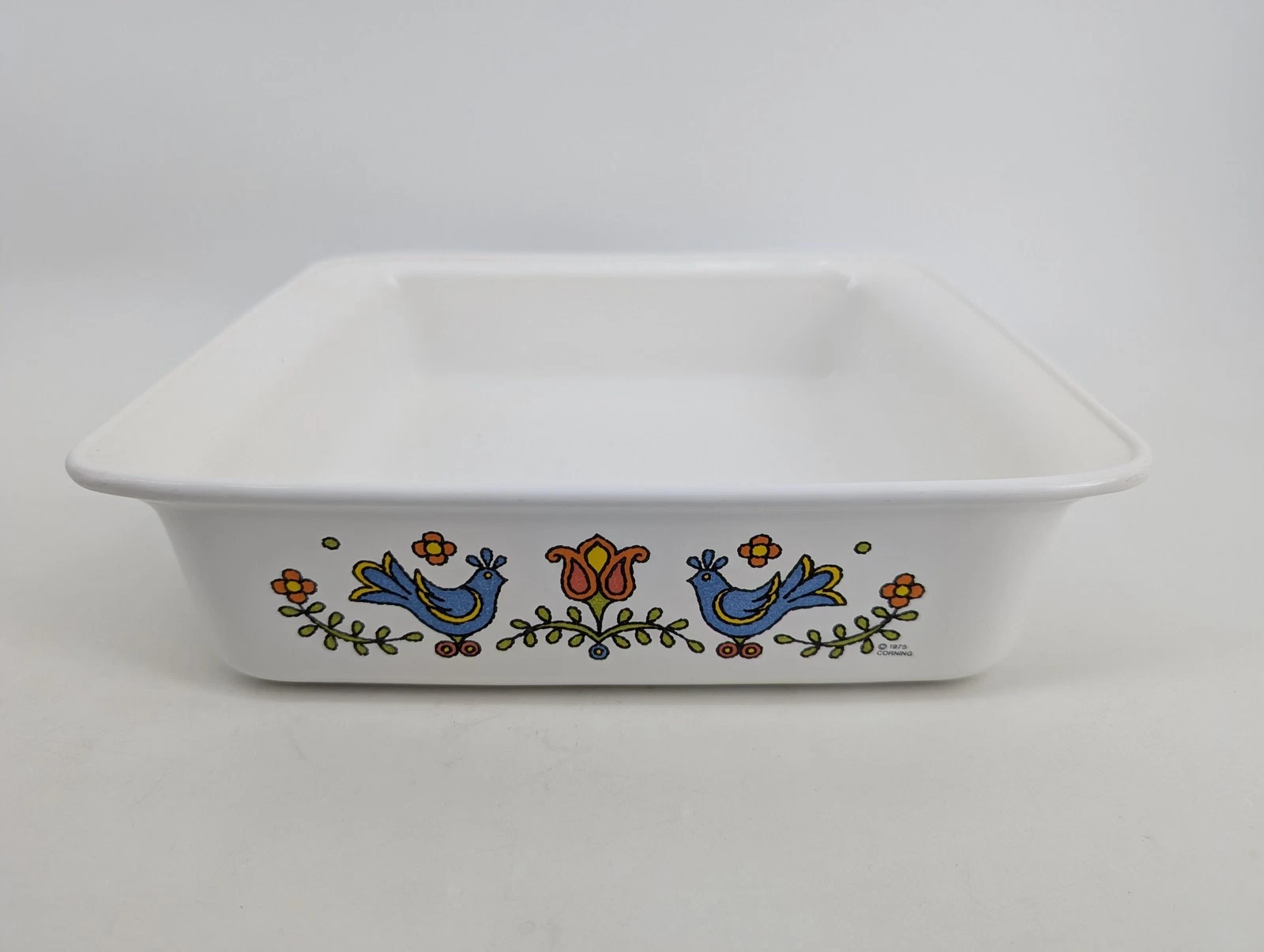 Vintage CorningWare P-322 Baking Dish 8x8x2 Country Festival Blue Birds USA MCM
Opens in a new windo