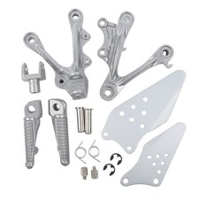 Aluminum Alloy Driver Foot Pegs Footrests Bracket Fit For Kawasaki Ninja ZX6R