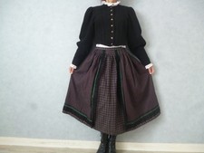 ancienne jupe vintage, dirndl prairie skirt, tirolese gonna, trachen rok.