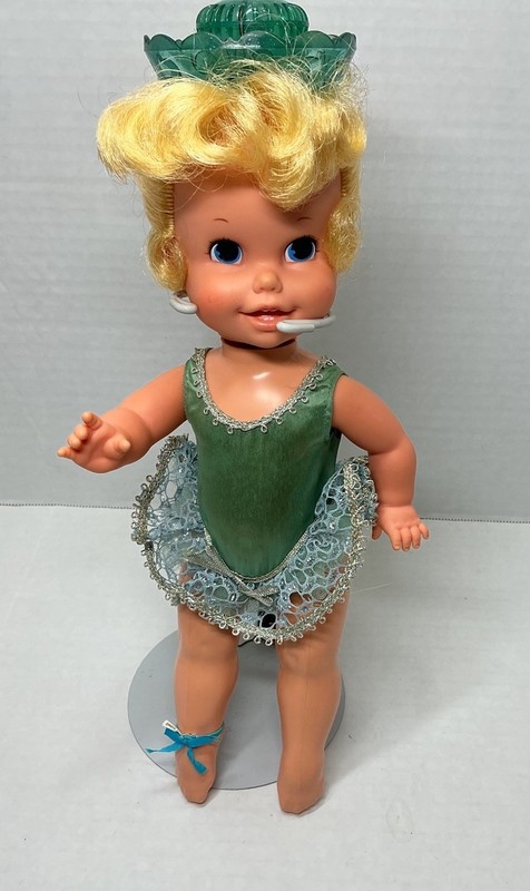 1969 Mattel Blonde Baby Dancerina Ballerina Ballet Doll Vintage Blue Outfit