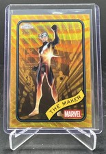 2025 Topps Chrome Marvel The Maker Gold Wave Refractor /50 #74