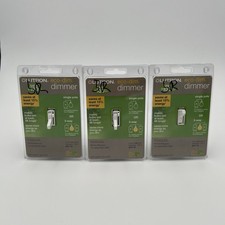 Lot Of 3 Lutron TG-603PGHWH Toggler EcoDim Light Switch Dimmer White Single 3way