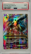 2016 Pokemon XY Evolutions M Blastoise EX Full Art 102/108 PSA 9 on eBay