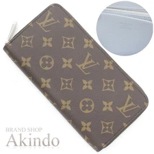 Louis Vuitton Monogram Zippy Wallet M11776 Wash Blue Used