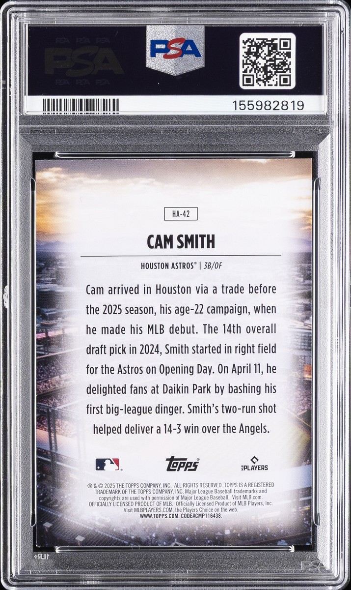 2025 Topps Update Series - Home Field Advantage Cam Smith #HA-42