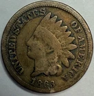 1863 Copper-Nickel Indian Head Cent Exact Coin Imaged #IND565