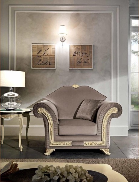 Sessel 1 Sitzer Wohnzimmer Relax Design Italienische MöBel Einrichtung Italien-image
