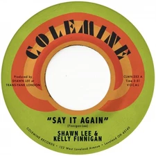 SHAWN LEE & KELLY FINNIGAN Say It Again/Harpsichord Rock 7" NEW VINYL Colemine 