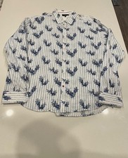 Ted Baker London Fashion French Cuff L/S Men's Dress Shirt US-17.5 100 Cotton