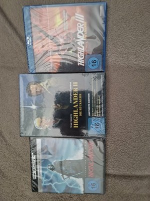 Highlander 1 ,2 ,3 / 4k Uhd, Mediabook, Bluray , Neu Ovp Im Set