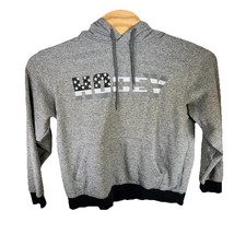 Hooey Mens Patriot Logo Graphic Grey Heather Hoodie Size Large