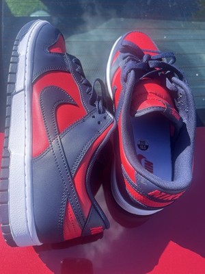 Nike Dunk Low Men's Sneakers Valerian Blue/White/Navy/Red, Size