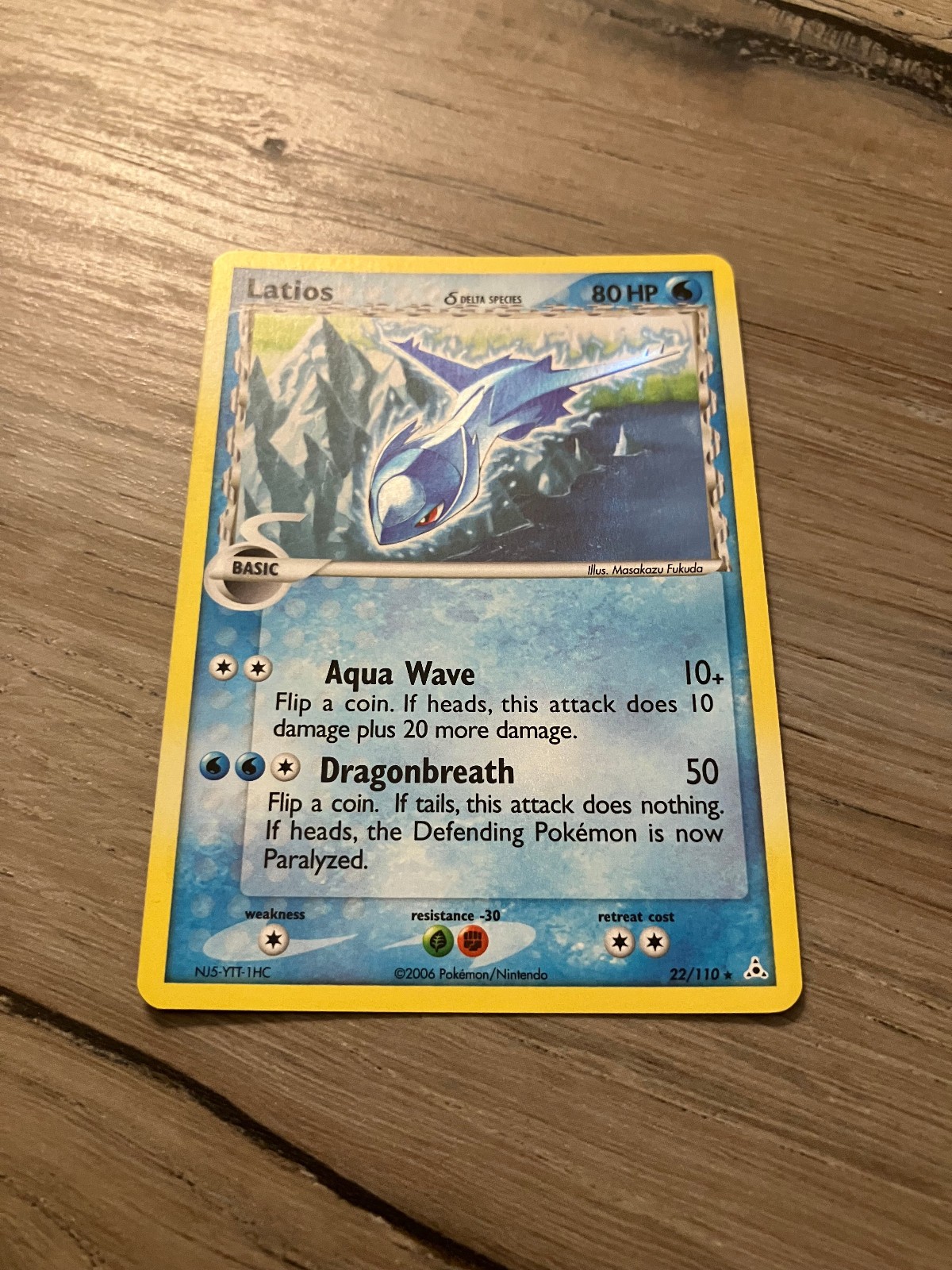 Latios 22/110 Delta Species Regular Pokemon Card