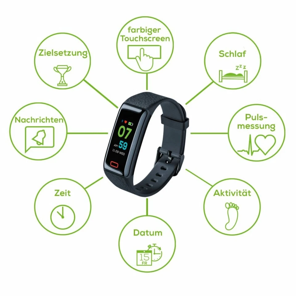 Beurer Aktivitätssensor AS 98 Pulse Fit dank Aktivitäts- und Schlaftracking - Bild 2 von 4