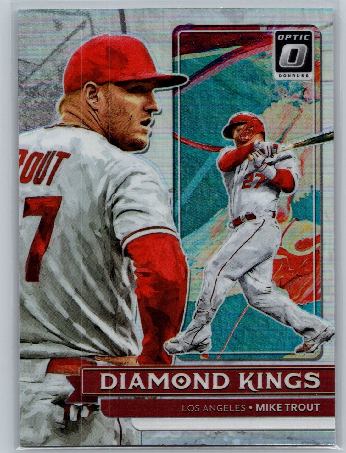 2022 Donruss Optic #14 Mike Trout Holo Prizm