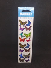 VTG Hambly Studios Prismatic Stickers Butterflies Factory Sealed 1 Sheet NIP