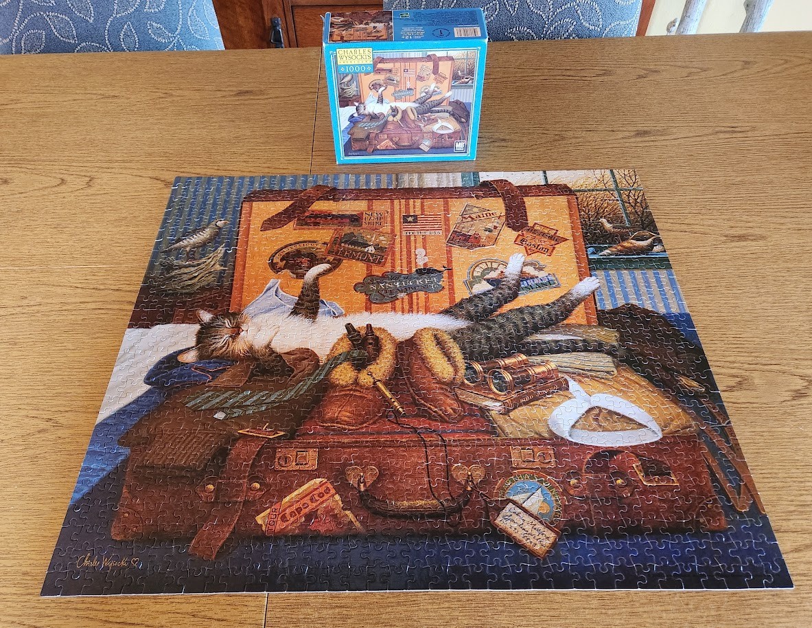 Lot of 9 Charles Wysocki 1000 Piece MB Puzzles Some Rare Titles | eBay