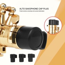 3PCS B Flat Alto Saxophone Plugs ABS Plastic Sax End Caps Bent Neck Key