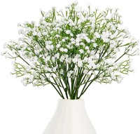 Schleierkraut KüNstlich 18 StüCk Deko Kunstblumen Weiß FüR Hochzeit Home