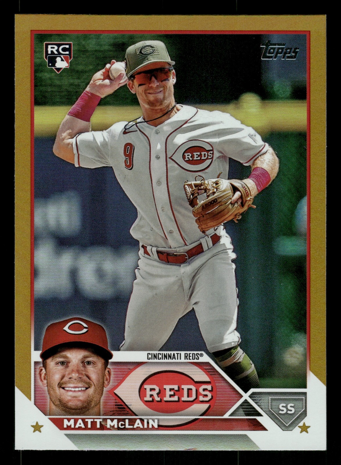 Matt McLain Cincinnati Reds 2023 Topps Update Gold Foil #US199