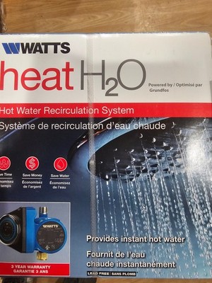 Watts Hot Water Recirculation System, heat H2O, 24 Hr Programmable Timer ( NEW )