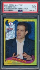 2005 Topps All-Time Fan Favorites Refractor Theo Epstein #141 RC PSA 9 MINT