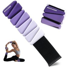 Ankle Weights for Women Wrist Weights Set 2LB Pair 1LB Each Gradient Purple