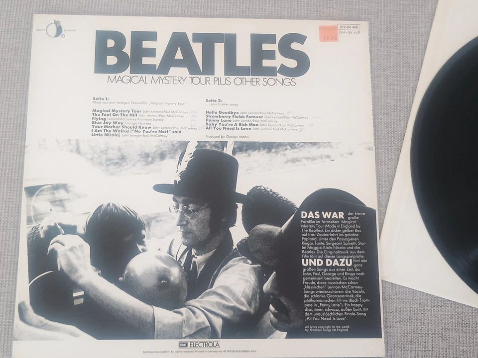 Beatles - Magical Mistery Tour LP Germany Stereo PSYCH top near mint - Bild 4 von 4