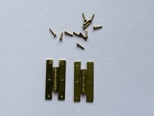 Doll House Miniature Hinges H Door Solid Brass Pins Train Set Scale Model