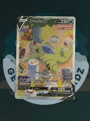 Pokemon TCG Tyranitar V 155/163 Battle Styles Holo Near Mint