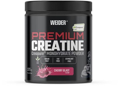 Weider Premium Creatine   Creapure Monohydrate Powder, 375 g Dose, Cherry Blast