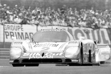 Race winners Jan Lammers Johnny Dumfries Andy Wallace Silk Cut Jag- Old Photo 2