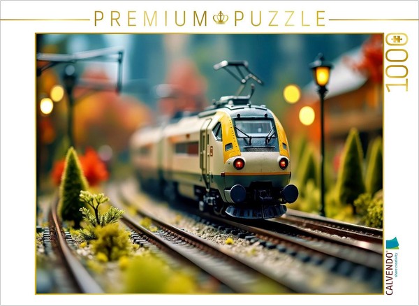 Puzzle Calvendo L'éLéGance Sur Les Rails. Le Chemin De Fer Miniature Pour Les Vi-image