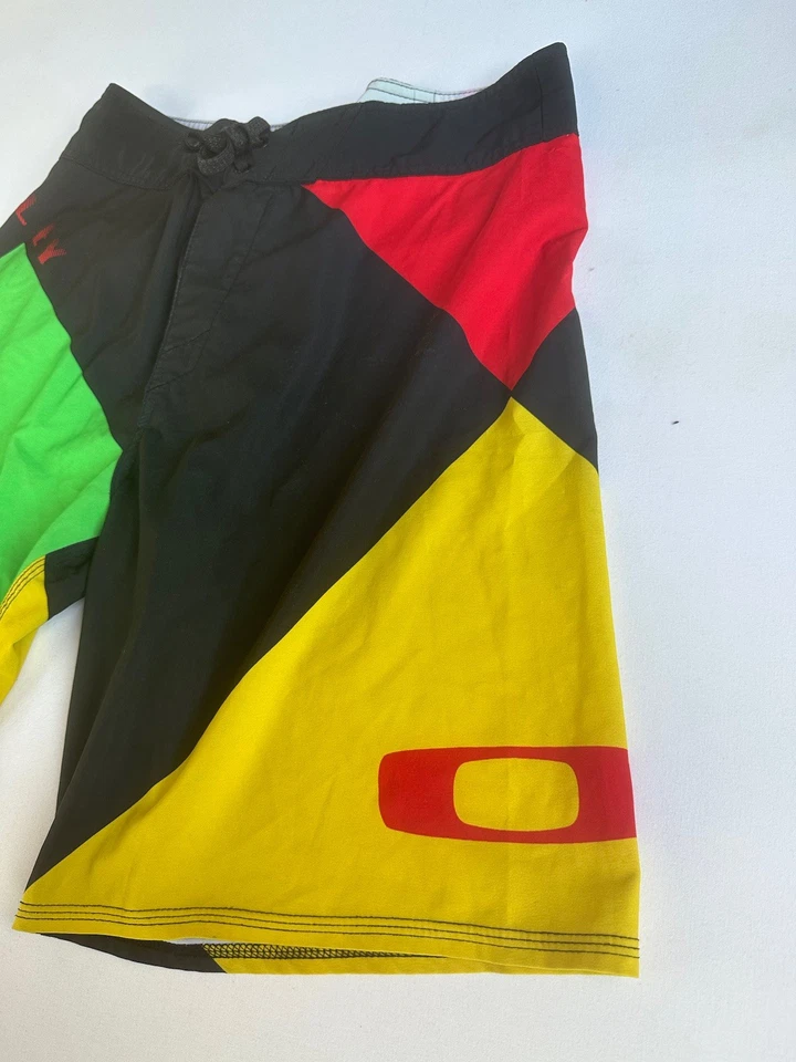 Pantalones Cortos Oakley Rasta De Colección Color Way Para Hombre Talla 32 *Raros Foto 3 de 4
