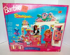 Vintage Barbie Boutique Playset 1995 Mattel Brand New in Open Box Made in Italy