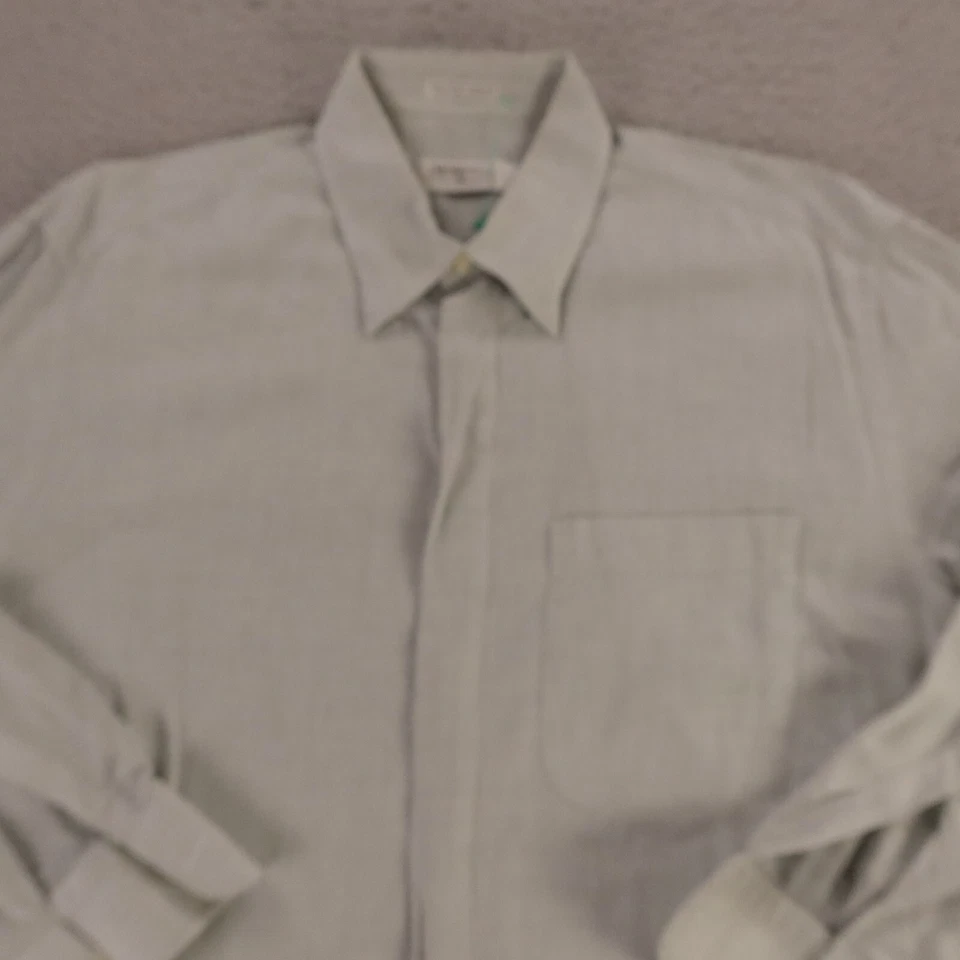 Camisa Mondo di Marco Para Hombre K 16.5 Negro Blanco Cuadros 100% Algodón Abotonada Italia Foto 4 de 4