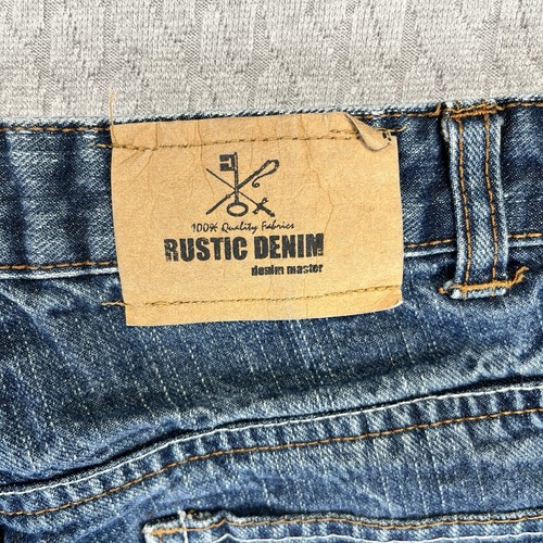 Rustic denim master Baggy, Wide Leg, Women’s (14) distressed blue jeans pants - Picture 2 of 10