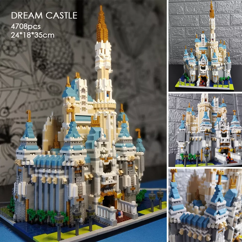 Dream Castle Architecture Building Blocks Set Model Kit Toy for Adults and Kids