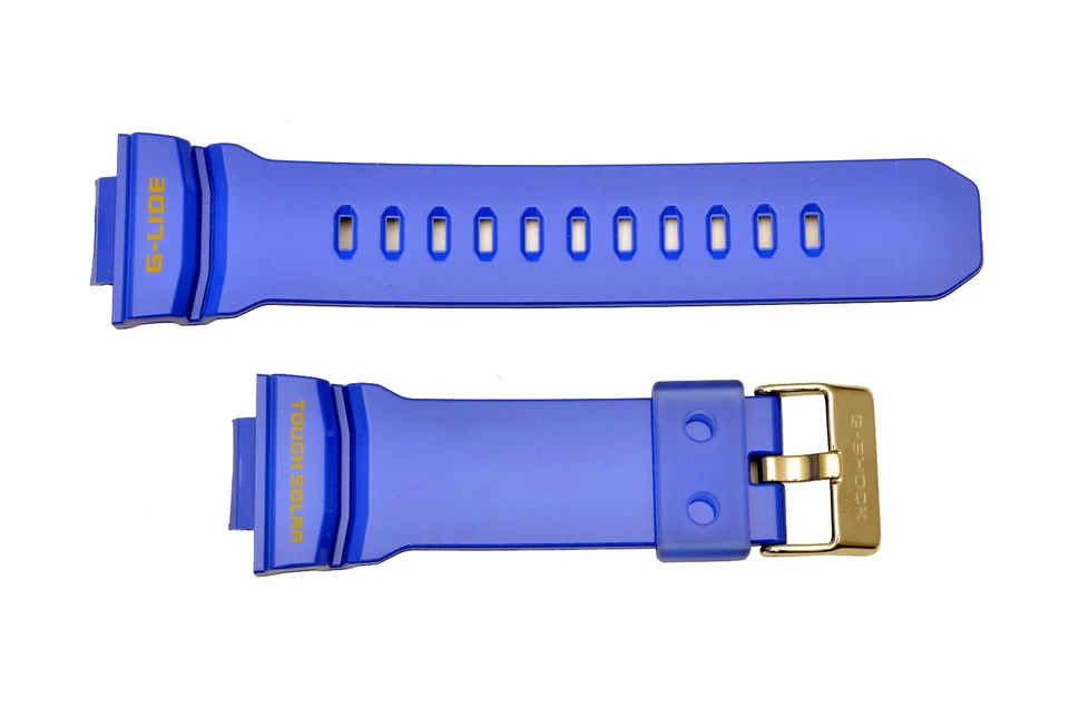 Correa de reloj CASIO G-SHOCK G-Lide GWX-8900D-2 original brillante azul goma Foto 2 de 4