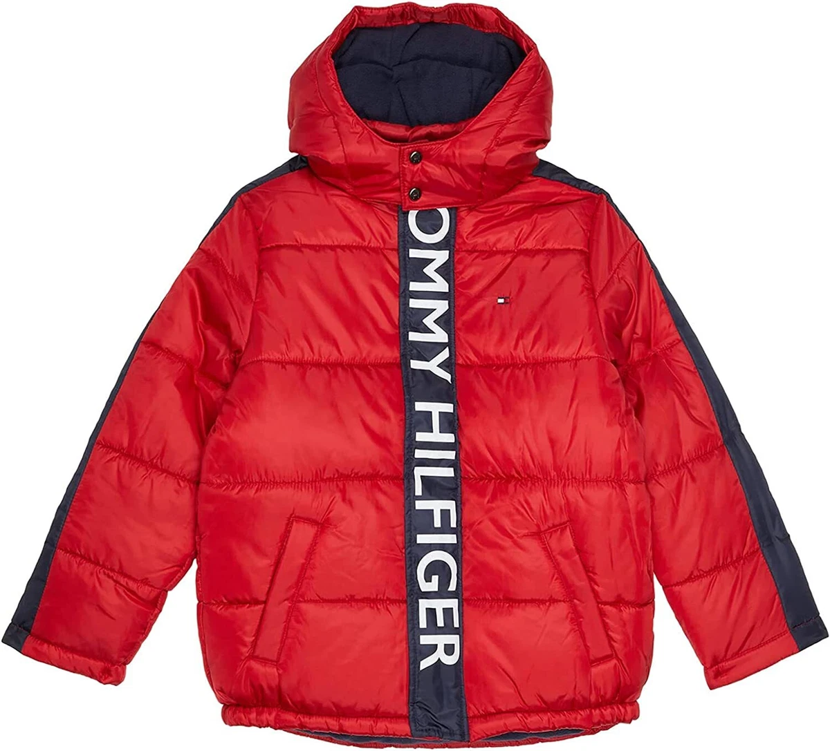 Tommy Hilfiger SCARLET SAGE Big Boys Graphic Puffer Jacket US