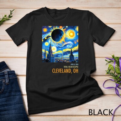 Total Solar Eclipse 2024 Cleveland, OH T-Shirt Unisex T-shirt