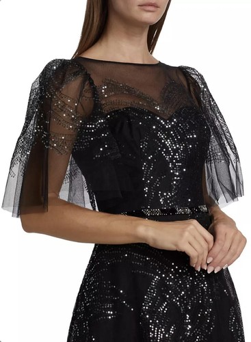 Vestido de tul de lentejuelas Teri Jon Illusion talla 14 precio de venta sugerido por el fabricante $1180 - Imagen 4 de 18