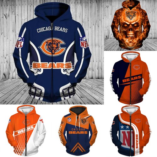 chicago bears hoodie mens