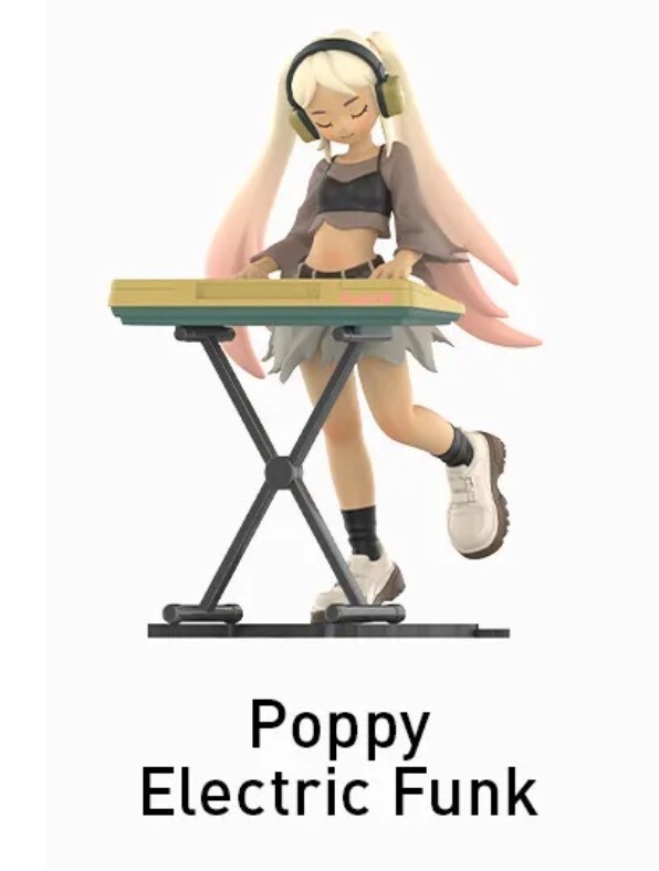 POP MART Peach Riot Rise Up Series Figure Poppy Electric Funk New