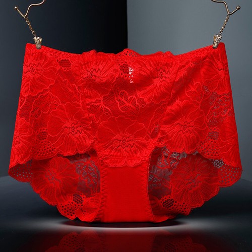 Women's High Waist Lace/Cotton Knicker Boxer Briefs Lingerie Underwear Soft ⁿ - Picture 84 of 92