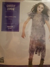 Ghostly Zombie Dress Girls Medium 8-10 Costume by Suit Yourself 420